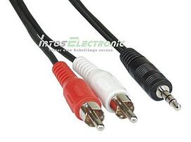 Intos InLine 2 x RCA male to 3.5 mm male cable, 50 cm (AVK118-050)
