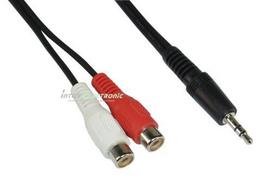 Intos InLine 2 x RCA female to 3.5 mm male cable, 2 m (89941)