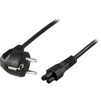 Deltaco CEE 7/7 – C5 power cable with angled plug, 10m (DEL-109HA)