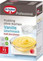 "Dr. Oetker Professional Pudingas be virimo Vanilės skonio grietinėlės milteliai 1 kg pakuotėje