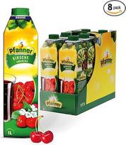 "Pfanner Cherry Ketar" (8 x 1 l) - 30 % vaisių - vyšnių ir šeivamedžio uogų vaisių gėrimas - laikymo pakuotė