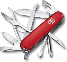 "Victorinox Fieldmaster" kišeninis peilis (15 funkcijų, universalus kabliukas, skardinių atidarytuvas, žirklės), raudonos spalvos