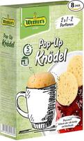 "Werner's Pop Up Dumplings" koldūnai, koldūnai su puodeliais, paruošiami mikrobangų krosnelėje per 5 minutes, 8 pakuotės/dėžutė