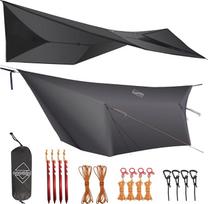 onewind Hammock brezentas Universalus stovyklavimo lietus Fly Ultralight didelis dangtelis pastogė su durimis Nešiojamas žiemos Bushcraft palapinė Visi priedai įtraukti