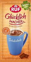 RUF Glücklichmacher puodelis pudingo su šokoladu, kreminis pudingas greitiems desertams, puodelis kreminio pudingo, tereikia įpilti vandens, 1 x 59 g maišelis