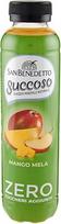 San Benedetto Succoso Zero Mango e Mela Mango ir obuolys PET butelis be cukraus 40 cl ACE vaisių sulčių pakuotė 12 vnt.