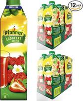 Su "Pufai Grocery", "Pfanner" braškių vaisių sultys 1000 ml x 12 vnt.