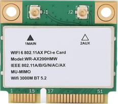 "Annadue" belaidžio belaidžio ryšio kortelė, AX200HMW 2.4G/5G dviejų dažnių belaidžio tinklo kortelė, 2974M WiFi6 Bluetooth 5.2 PCI-E belaidžio ryšio kortelė, 802.11 A/B/G/N/AC/AX, skirta nešiojamiesiems kompiuteriams
