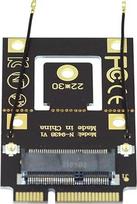 "Cablecc NGFF M.2 Key-A" į "Mini PCI-E" PCI Express konverterio adapteris, skirtas 9260 8265 7260 AC WiFi kortelei