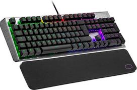 "Cooler Master CK550 V2" mechaninė žaidimų klaviatūra - RGB foninis apšvietimas, "On-the-Fly" valdikliai, aliuminio viršutinė plokštė ir riešo atrama - JK išdėstymas / raudoni jungikliai