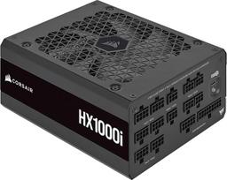 "Corsair HX1000i" visiškai modulinis, ypač tylus ATX maitinimo šaltinis - suderinamas su ATX 3.0 ir PCIe 5.0 - suderinama "Corsair iCUE" programinė įranga - 80 Plus Platinum efektyvumas - juodas