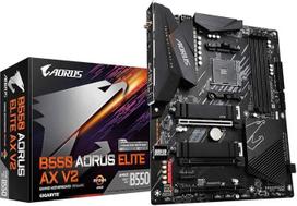 "Gigabyte B550 Aorus Elite AX V2" (Socket AM4/B550/DDR4/S-ATA 600/ATX/WiFi 6)