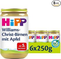 "HiPP Fruits Williams" kalėdinės kriaušės su obuoliais 6 x 250 g pakuotė