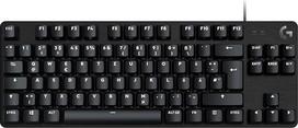 "Logitech G 413 TKL SE" mechaninė žaidimų klaviatūra - su foniniu apšvietimu ir taktiliniais mechaniniais jungikliais, apsaugota nuo prieglobsčio, suderinama su "Windows", "macOS", vokiškas QWERTZ išdėstymas - juoda
