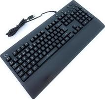 "Logitech G213 Gaming Keyboard Prodigy", RGB apšvietimas, programuojami G klavišai, multimedijos valdikliai, integruota delnų atrama, atspari purslams, ispaniškas QWERTY išdėstymas - juoda