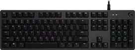 "Logitech G512" mechaninė žaidimų klaviatūra, GX-Brown taktiliniai jungikliai, LIGHTSYNC RGB apšvietimas, USB kilpa, aliuminio korpusas, programuojami F klavišai, portugališkas QWERTY išdėstymas, juoda