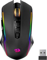 "Redragon Gaming Mouse" belaidė RGB įkraunama žaidimų pelė su 9 makro redagavimo programuojamais mygtukais / 8000 DPI, ergonomiška belaidė žaidimų pelė, 70 val., skirta PC/Mac žaidėjams