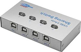 "SinLoon" spausdintuvo dalytuvas, USB spausdintuvo dalijimosi jungiklis, 4 prievadai, 4 kompiuteriai dalijasi 1 USB įrenginiu, didelės spartos dalijimosi jungiklis, spausdintuvo skenerio išorinis jungiklis (nuo 1 iki 4)