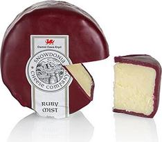 "Snowdonia" - "Ruby Mist", čederio sūris su uostu ir brendžiu, rudas vaškas, 200g