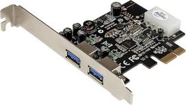 "Startech" 2 prievadų USB 3.0 "PCI Express SuperSpeed" kortelės adapteris su UASP