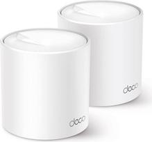 "TP-Link Deco X50 AX3000 Mesh Wi-Fi" rinkinys, 2 vnt., "Wi-Fi 6", dviejų juostų maršrutizatorius ir kartotuvas, 3 gigabitiniai prievadai kiekviename įrenginyje, rekomenduojamas 3-4 miegamųjų namams, visapusiška tėvų apsauga, WPA3