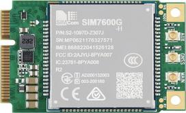 "Waveshare SIM7600G-H-PCIE SIMCom" SIMCom originalus 4G LTE Cat-4 modulis, palaikantis pasaulinę aprėptį GNSS/LTE-TDD/LTE-FDD/HSPA+/GSM/GPRS/Edge su Mini-PCIe jungtimi