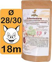 "Wengler's" kiaulienos žarnos 28/30 - natūralus apvalkalas jūsų dešroms - 1A mėsininko kokybės - atsparus virimui, rūkomas 18 metrų
