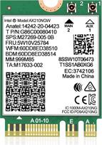 "WiFi 6E" belaidžio ryšio kortelė "Intel AX210 NGW Bluetooth 5.2" trijuostis 5400Mbps tinklo adapteris nešiojamiesiems kompiuteriams Palaiko "Windows 10/11" (64bit) M.2/NGFF