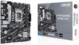 ASUS Prime B760M-K D4 Žaidimams skirta pagrindinė plokštė "Intel" lizdas LGA 1700 (Intel B760, mATX, DDR4 atmintis, 2x PCIe 4.0 M.2, "Aura Sync")