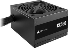 CORSAIR CX550 ATX 550 W maitinimo šaltinis - "80 Plus Bronze" sertifikatas - mažas triukšmas - dengti kabeliai - nemodulinis - ES - juodas
