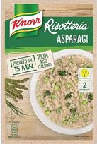 Knorr Risotto Asparagi Ryžiai su šparagais 175 g 100% itališki paruošti patiekalai Ryžių patiekalai Pakuotė po 15 vnt.