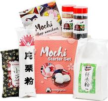 Mochi kepimo rinkinys japoniškiems ryžių pyragėliams - 6 dalys | 5 skanūs Mochi receptai pasigaminkite patys: Mochi ledai, šokoladiniai Mochi ir daug Mochi ir daug Mochi, be glitimo ir veganiški, dovanų idėja | su