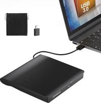 ORIGBELIE Išorinis DVD diskas, USB 3.0 išorinis DVD įrašymo įrenginys +/-RW CD ROM išoriniai optiniai įrenginiai Nešiojamasis išorinis CD diskas, skirtas nešiojamiesiems kompiuteriams Apple Mac Windows 11/10/8/7/XP Linux OS