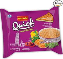 WAI WAI - Greito paruošimo makaronai su vištiena ir pica - daugkartinė pakuotė (40 x 75 g)