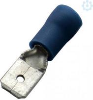 Flat terminals, 1.5-2.5/4.8x0.8, blue, 100 pieces 263520 | 4011923182434