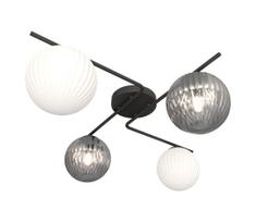 Lubinis šviestuvas AZURA 4xE14/10W/230V juoda/pilka/balta