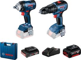 Įrankių rinkinys Bosch 06019K0003 (GDS 18V-400 + GSB 18V-50); 18 V; 1x2,0/5,0 Ah akum.