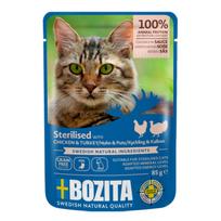Konservai katėms Bozita Cat Sterilised su vištiena ir kalakutiena, 85 g, 12 vnt.