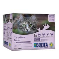 Konservai katėms Bozita Cat mėsos skonių mix, 12x85g, 4 vnt.