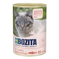 Konservai katėms Bozita Cat paté paštetas su lašiša, 400g, 6 vnt.