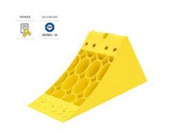 Ratų atrama Crowny® 36, geltona, homologuota, termoplastinė