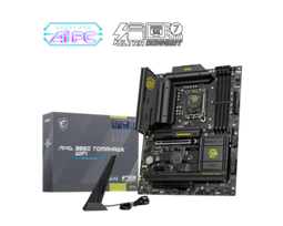 MSI MAG B860 TOMAHAWK WIFI | Processor family Intel | Processor socket LGA1851 | DDR5 | Supported hard disk drive interfaces SATA, M.2 | Number of SATA connectors 4