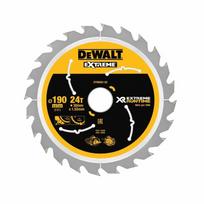 DeWALT pjovimo diskas medienai 190 mm T24