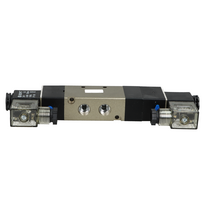 Pneumatinis solenoidinis vožtuvas 4V330-08-DC24V 5/3 bistable 1/4"
