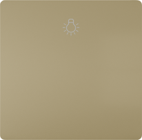Rocker switch with symbols IO, 2-pole, 3-pole, 68x68mm, malt gold, DELTA style 5TG7141-0MG20 | 4047624274215