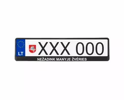 Juodi numerių rėmeliai - Nežadink manyje žvėries