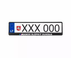 Juodi numerių rėmeliai - Mamos slėpkit dukras BMW fanams