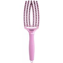 Lenktas šepetys plaukams Olivia Garden Fingerbrush Combo Arctic Lights Celestial Pink Medium OG1863