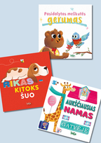 Pasidalytas meškutės gerumas +  Rikas – kitoks šuo + Aukščiausias namas gatvėje. Trijų knygelių komplektas