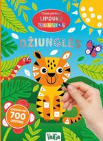 Džiunglės. Lipdukų mozaika